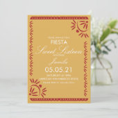 Invitation Papel Picado Fiesta Sweet 16 Saint-Jacques mexicai (Debout devant)