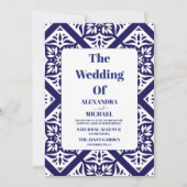 Invitation Papel Picado Fleurs en fleurs Mariage de style mex (Devant)