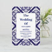 Invitation Papel Picado Fleurs en fleurs Mariage de style mex (Debout devant)