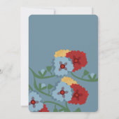 Invitation Papel Picado Florales Botaniques Mexicaines Fiesta (Dos)