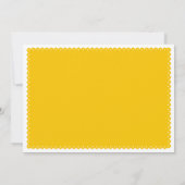 Invitation Papel picado inséparables mariage jaune (Dos)