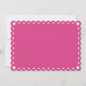 Invitation Papel picado inséparables rose fiesta mariage (Dos)