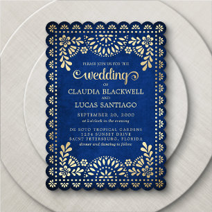 Invitation Papel Picado Mariage