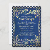 Invitation Papel Picado Mariage (Devant)