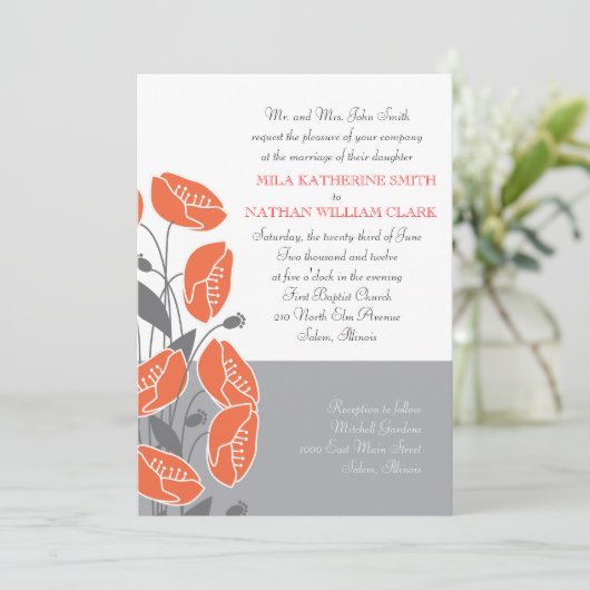 Invitation Papes rouges (Debout devant)