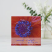 Invitation Papes rouges/invitations de mariage (Debout devant)