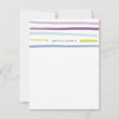 Invitation Papeterie à rayures de fruits - Raisin (Devant)