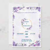 Invitation Papeterie de Luxe pour un Mariage de Luxe (Devant)