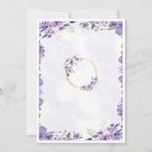Invitation Papeterie de Luxe pour un Mariage de Luxe (Dos)