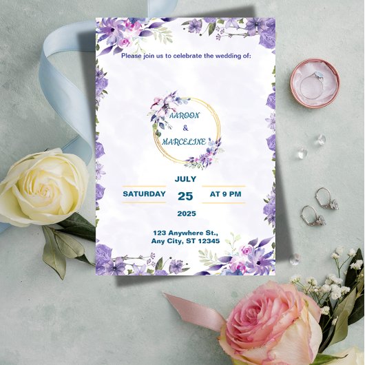 Invitation Papeterie de Luxe pour un Mariage de Luxe