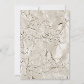 Invitation Papeterie de mariage élégante métallisée bronze in (Dos)