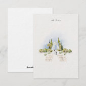 Invitation Papeterie de mariage personnalisable "Save the Dat (Devant / Derrière)