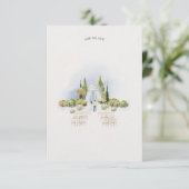 Invitation Papeterie de mariage personnalisable "Save the Dat (Debout devant)