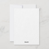 Invitation Papeterie de mariage "Save the Date" personnalisab (Dos)