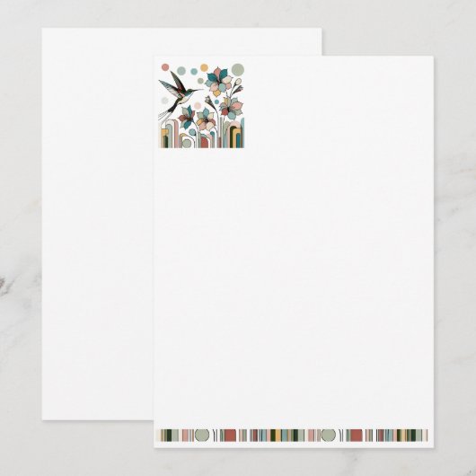 Invitation papeterie décorative (Devant / Derrière)