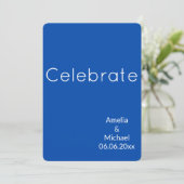 Invitation Papeterie d'invitation de design minimaliste (Debout devant)