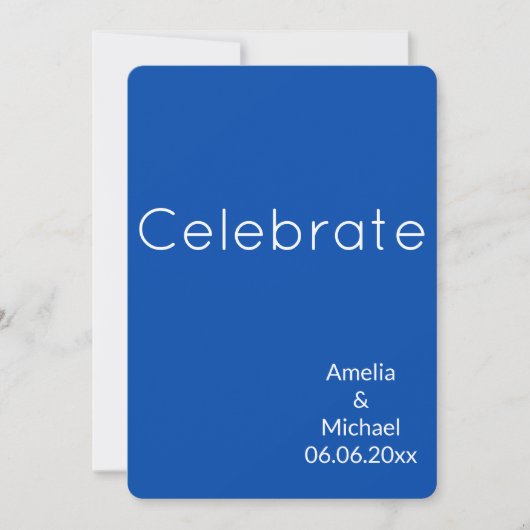 Invitation Papeterie d'invitation de design minimaliste (Devant)