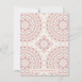 Invitation Papeterie Jardin Mandala - Coral (Dos)