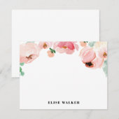 Invitation Papeterie personnalisée par | florale de ressort (Devant / Derrière)