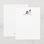 Invitation Papeterie personnelle de chaussures, 4,25x5,5 (Devant / Derrière)