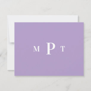 Invitation Papeterie personnelle élégante avec monogramme pou
