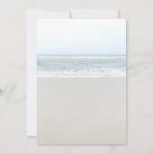 Invitation Papier à feutre Mariage de mer défraîchi (Dos)