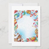 Invitation Papier à Lettre de Noël : Féerie Festive (Devant)