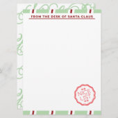 Invitation Papier à lettres Holiday North Pôle (Devant / Derrière)