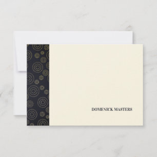 Invitation Papier à lettres personnalisé Motif Art déco