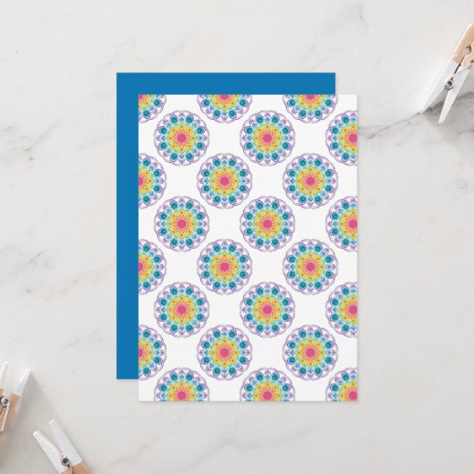 Invitation Papier à papier à papier à puces à pois fleuri arc (Devant/Arrière en situation)