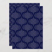 Invitation Papier à papier à papier rétro à papier à papier à (Devant / Derrière)