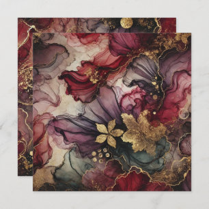 Invitation Papier à papier à scandale à encres à vin de récol