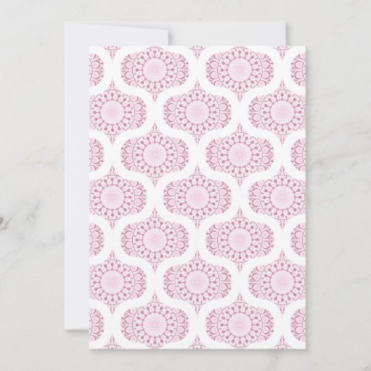 Invitation Papier à papier à scandale Confetti Lace Retro Ros (Devant)