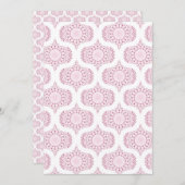 Invitation Papier à papier à scandale Confetti Lace Retro Ros (Devant / Derrière)