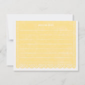 Invitation Papier à papier cousu - Papier citron (Devant)