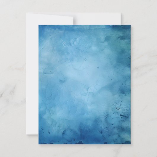 Invitation Papier à rebut bleu écorce à imprimer (Devant)