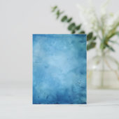 Invitation Papier à rebut bleu écorce à imprimer (Debout devant)