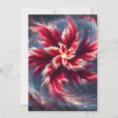Invitation Papier à rebut Galaxy Poinsettia (Devant)