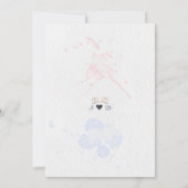 Invitation Papier aquarelle Photo Corde Nous avons noué le nœ (Dos)