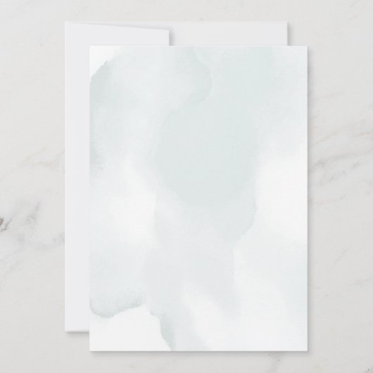 Invitation Papier Aquarelle Rustique Eucalyptus Verdure Enreg (Dos)