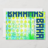 Invitation Papier de base d'invitation de destination des (Dos)