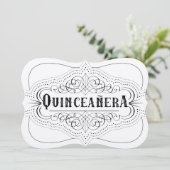 Invitation Papier de luxe Quinceañera South Western Invitatio (Debout devant)