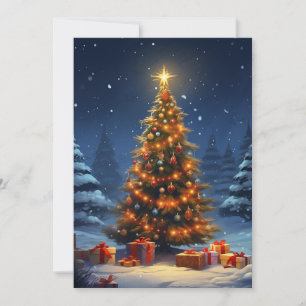 Invitation Papier de Noël