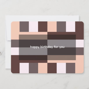 Invitation Papier de recouvrement géométrique Mocha du désert