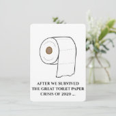 Invitation Papier de toilette Proposition Funny Groomsman (Debout devant)