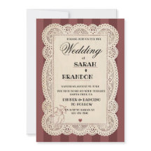 Papier Dentelle Vintage Mariage/REMise de diplômes