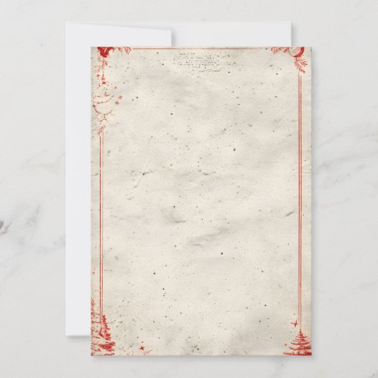 Invitation Papier doucement Patiné avec contour incliné (Devant)