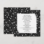 Invitation Papier Enroulé sur Impression Florale pour Fête (Devant / Derrière)