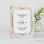 Invitation Papier floral et Frame Party (Debout devant)