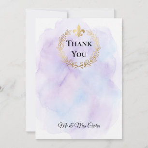 Invitation Papier Kraft Rustique Fleur Or Remerciement Mariag